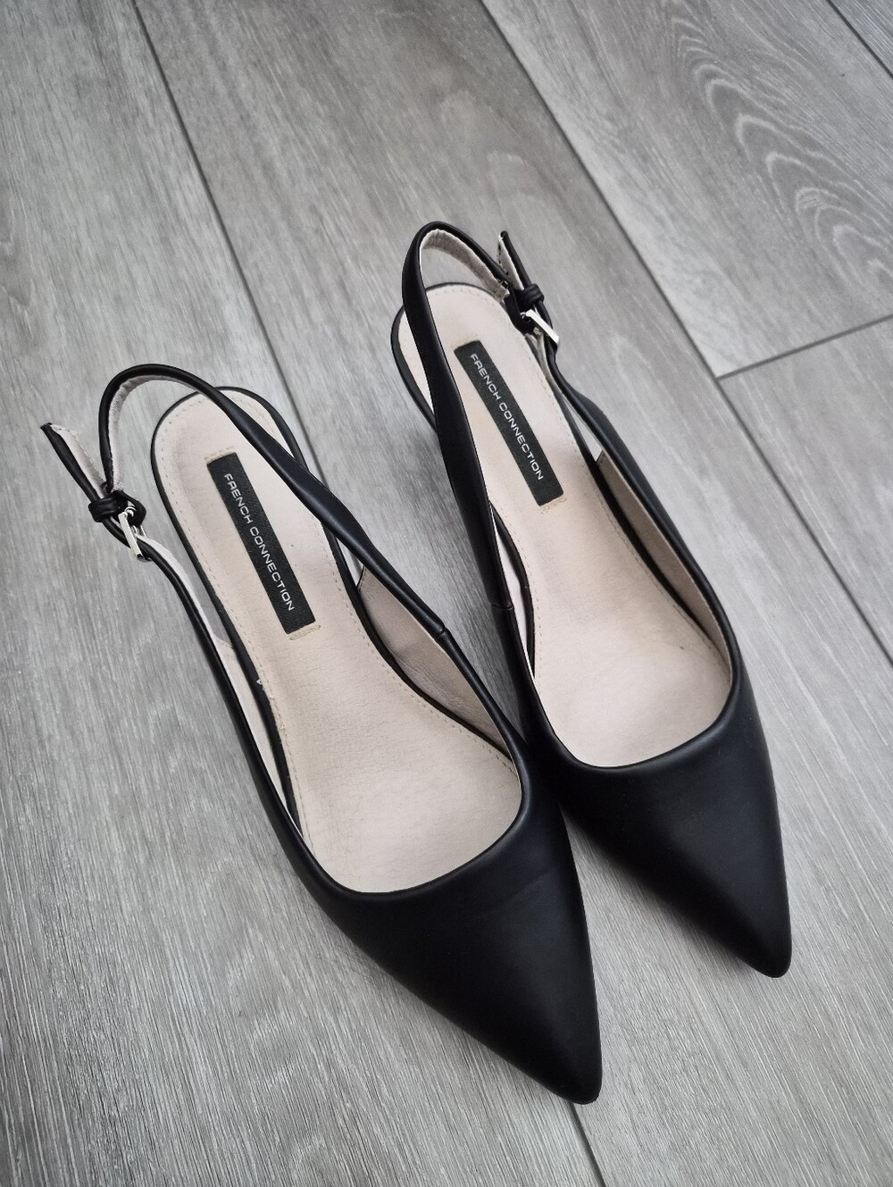 French Connection pointed kitten heels